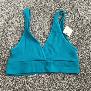 Anthropologie Triangle Bralette in Teal